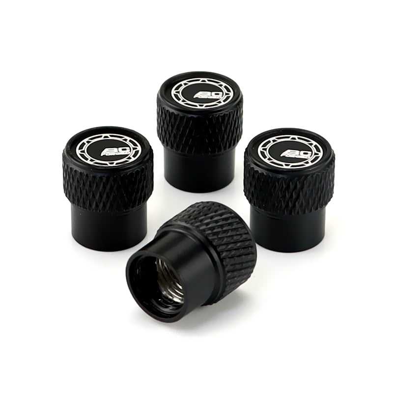 BC Forged Wheel Black Laser Engraved Tire Valve Stem Caps - Total 5 ...