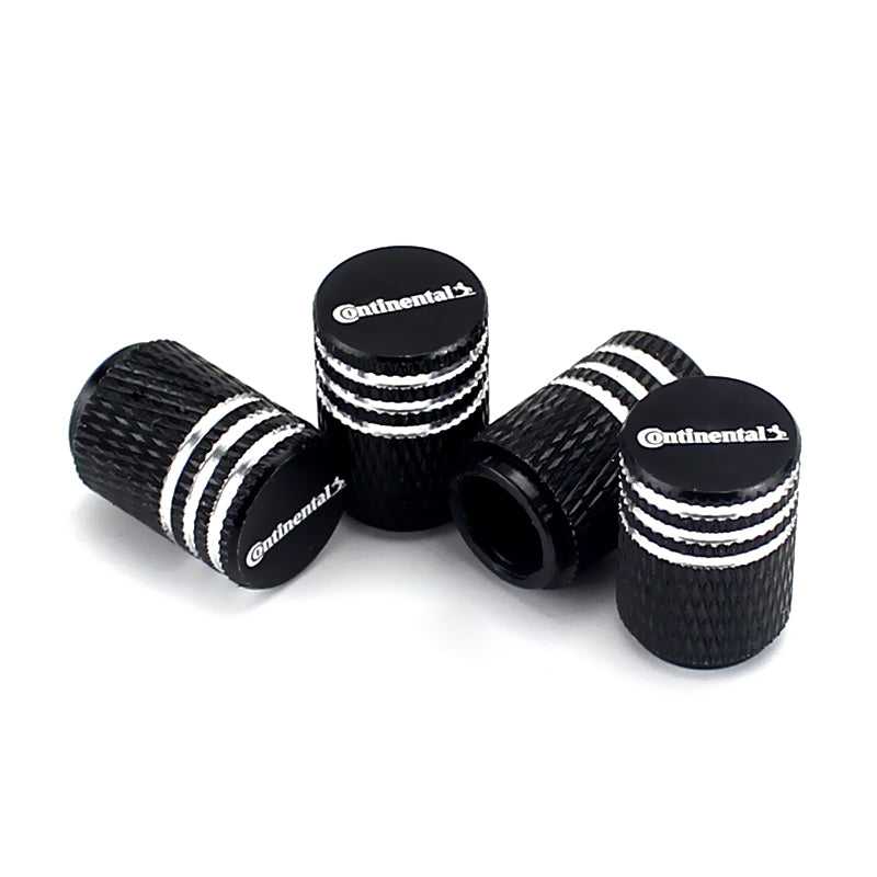 Continental Black Laser Engraved Tire Valve Caps – Extra Spare Cap ...