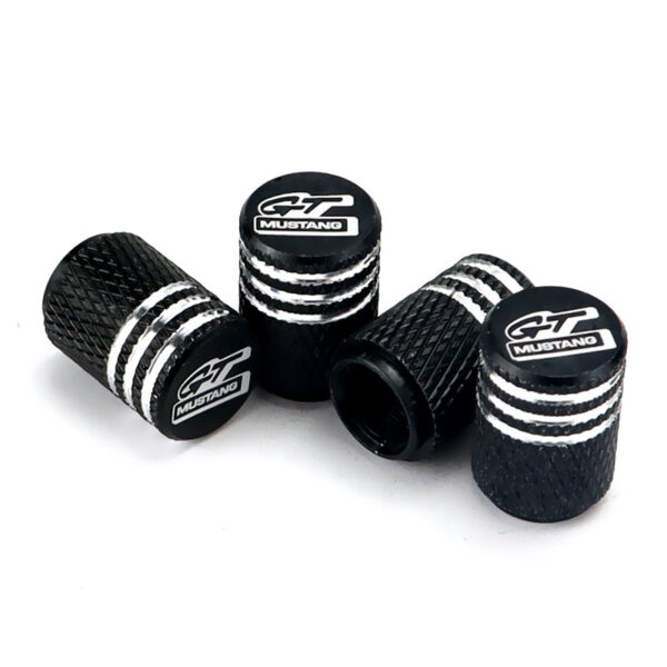 Valve Stem - Ford Mustang GT Laser Engraved Tire Valve Caps