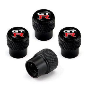 Tire Valve Caps For Nissan GTR Black