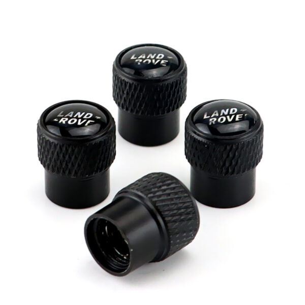 Black valve stem caps - Land Rover Black Tire Valve Caps