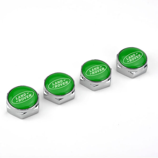 license plate screws For Land Rover Green Logo Silver License Plate Bolts