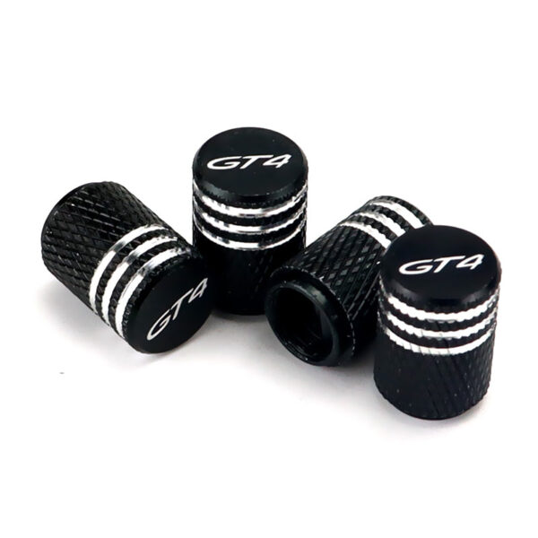 Porsche GT4 Laser Engraved Tire Valve Stem Caps