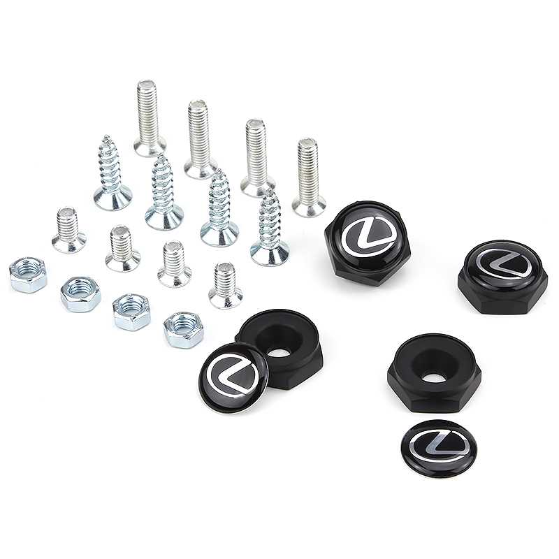 thumbnail image 2 of Ton's Performance Black Stainless Steel License Plate Screws For Lexus – OEM Replacement 2 of 2