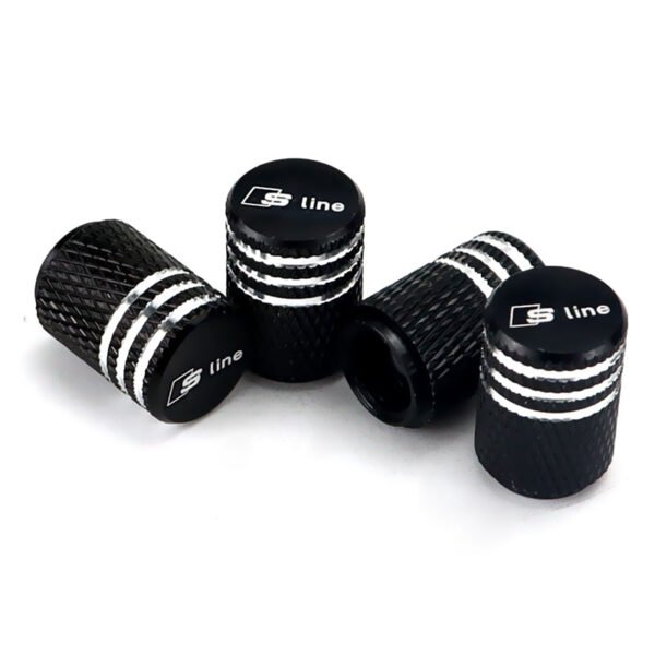 Audi Valve Stem caps - S Line Laser Engraved Tire Valve cAPS