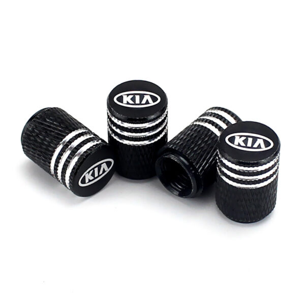 KIA Valve Stem Caps Laser Engraved - Total 5 Caps