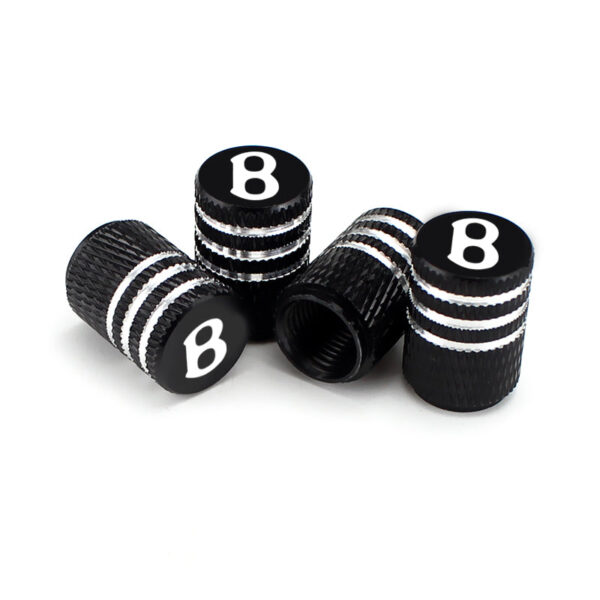 Tire Valve Caps - Bentley B Laser Engraved