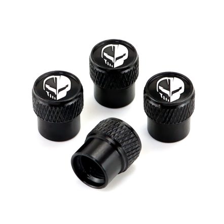 Valve Caps For Chevrolet Corvette C8.R Black Laser Engraved