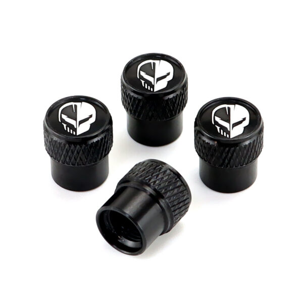 Valve Caps For Chevrolet Corvette C8.R Black Laser Engraved Tire Valve Caps