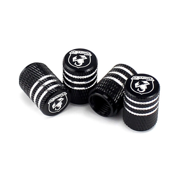 Fiat Abarth Laser Engraved Tire Valve Stem Caps -