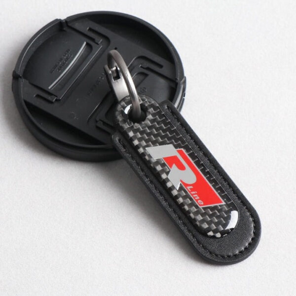 Volkswagen R Line carbon fiber keychain