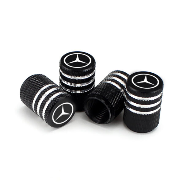 Mercedes Valve Stem Caps - Mercedes Benz Laser Engraved Tire Valve Caps