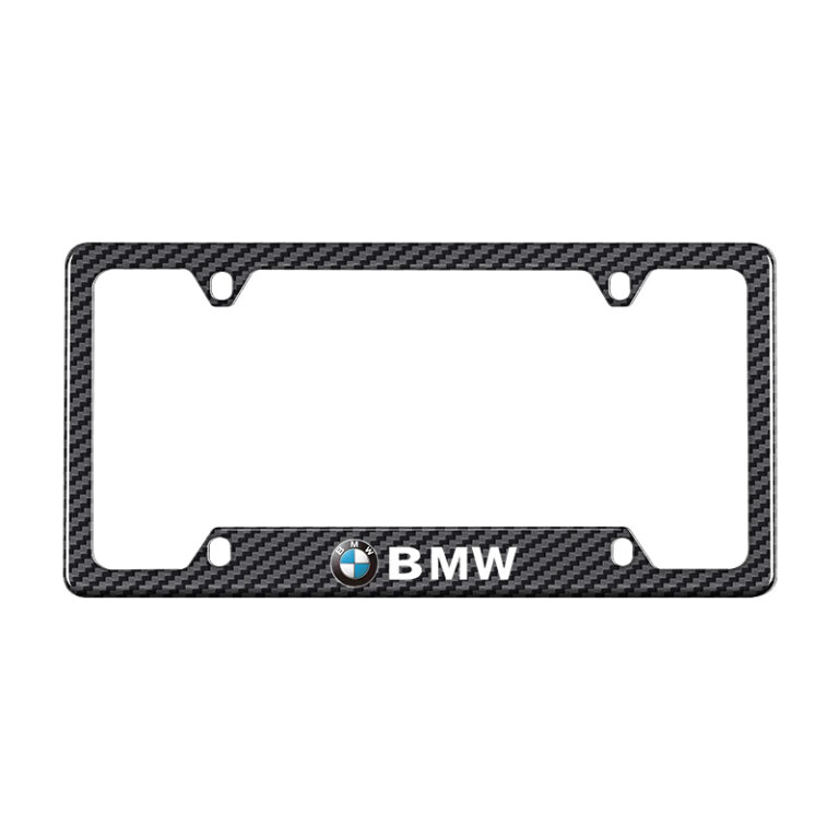 BMW license plate frame Carbon Fiber License 4 Holes