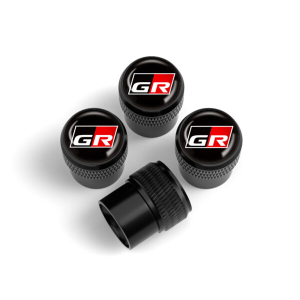 Tire Valve for Toyota Yaris GR Black -Total 5 Caps