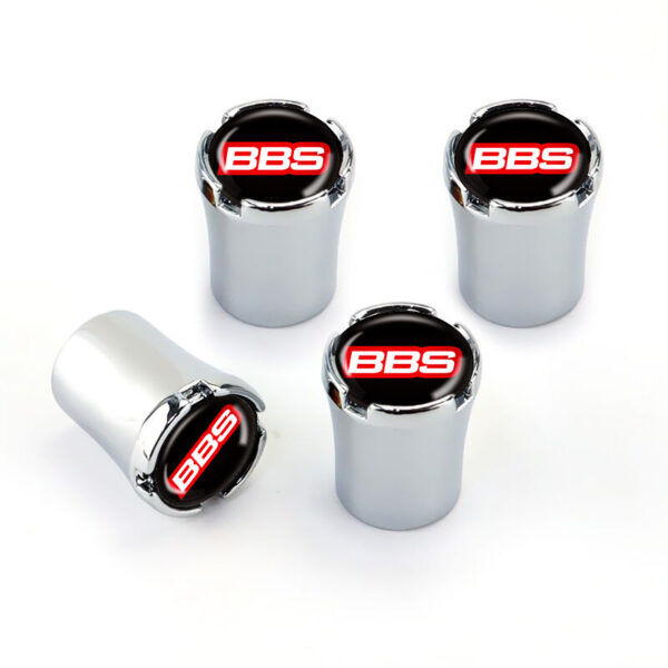 Tire Valve Caps - BBS Chrome Tire Valve Caps - 5 Caps