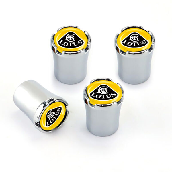 Lotus Chrome Tire Valve Caps