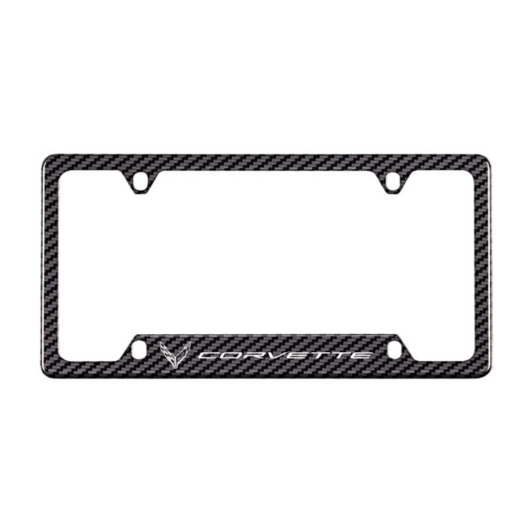 carbon fiber license plate frame for Chevrolet Corvette C8