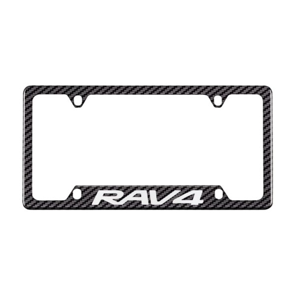 Toyota Rav4 Carbon Fiber License Plate Frame