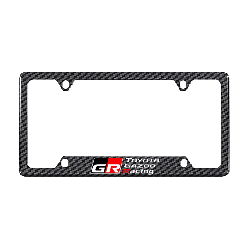 GR carbon fiber license plate frame
