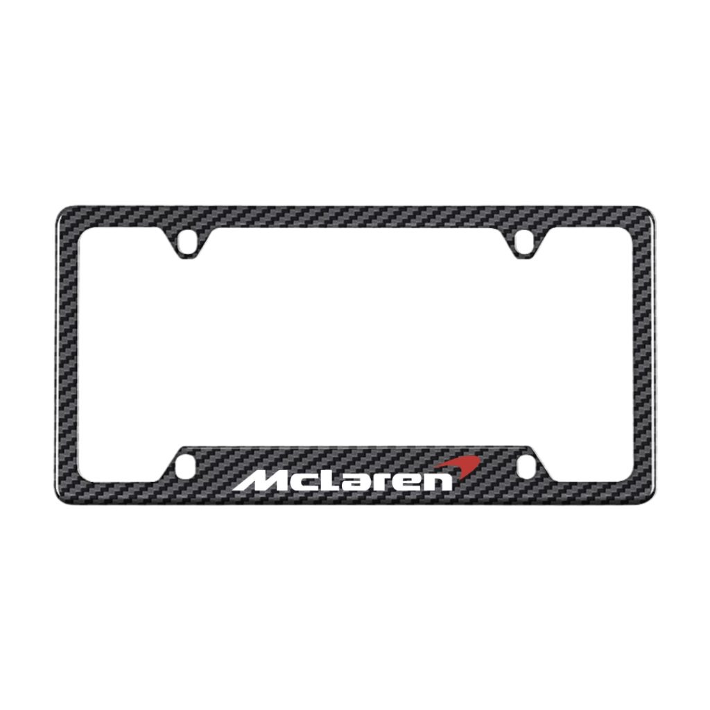 McLaren carbon fiber license plate frame