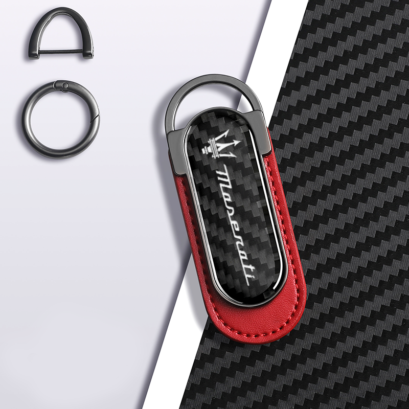 Maserati red keychain
